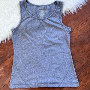 Danskin Now Gray Sleeveless Stretch Workout Tank Top